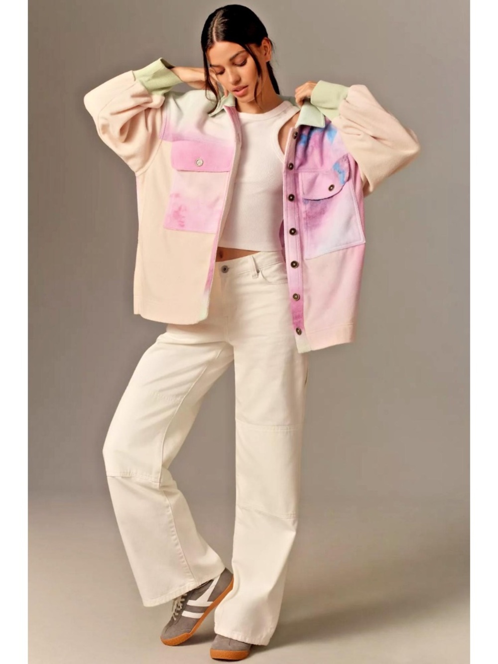 Pilcro Anthropologie Micro Fleece Button Front Shirt Jacket NWT - Picture 10 of 10